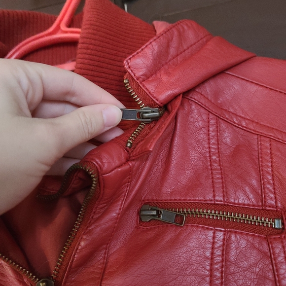 Like new Faux Leather Vest - Picture 6 of 6